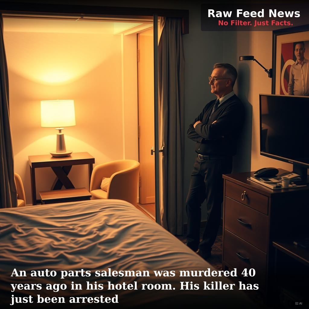 An auto parts salesman was murdered 40 years ago in his hotel room. His killer has just been arrested