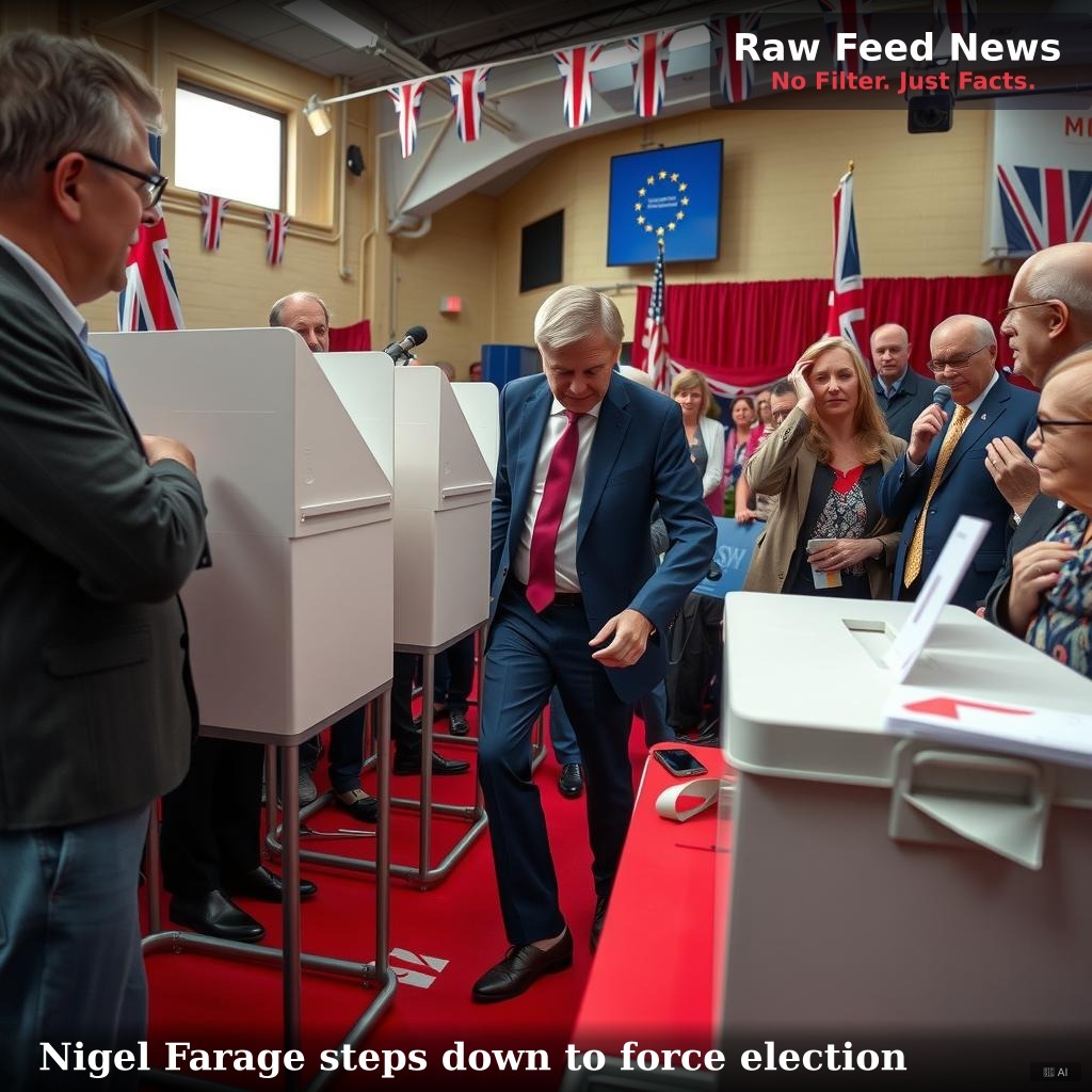 Nigel Farage steps down to force election