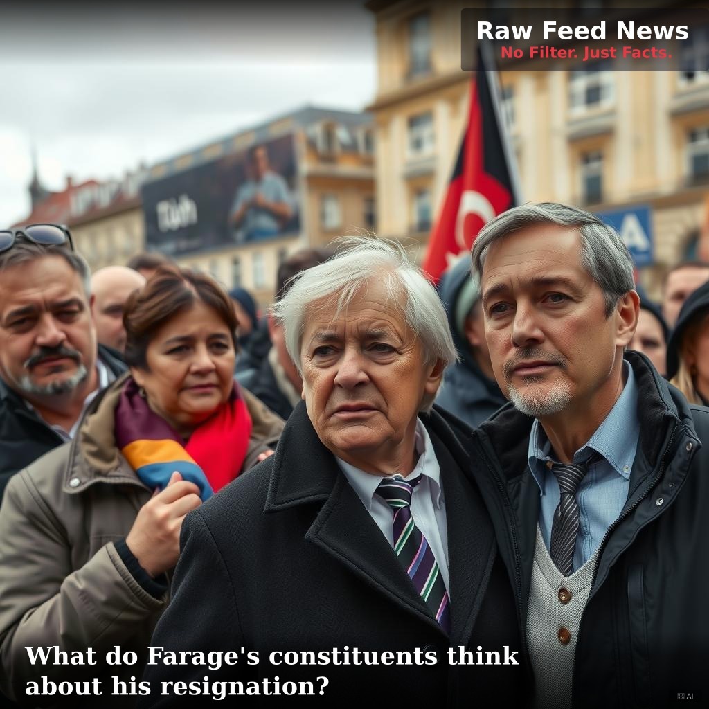 What do Farage's constituents think about his resignation?
