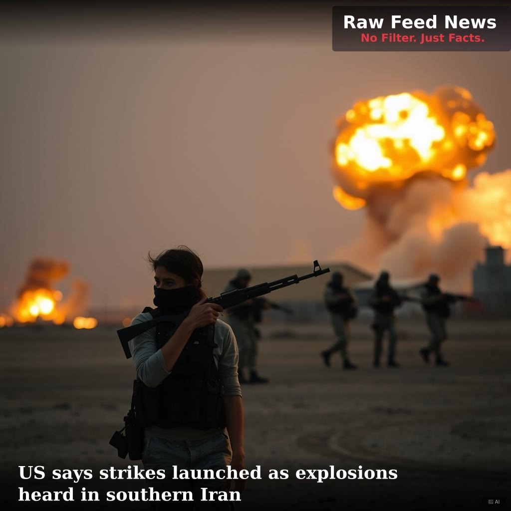 US says strikes launched as explosions heard in southern Iran
