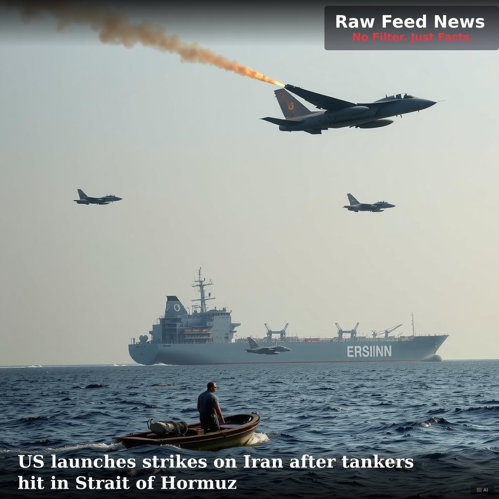 US launches strikes on Iran after tankers hit in Strait of Hormuz