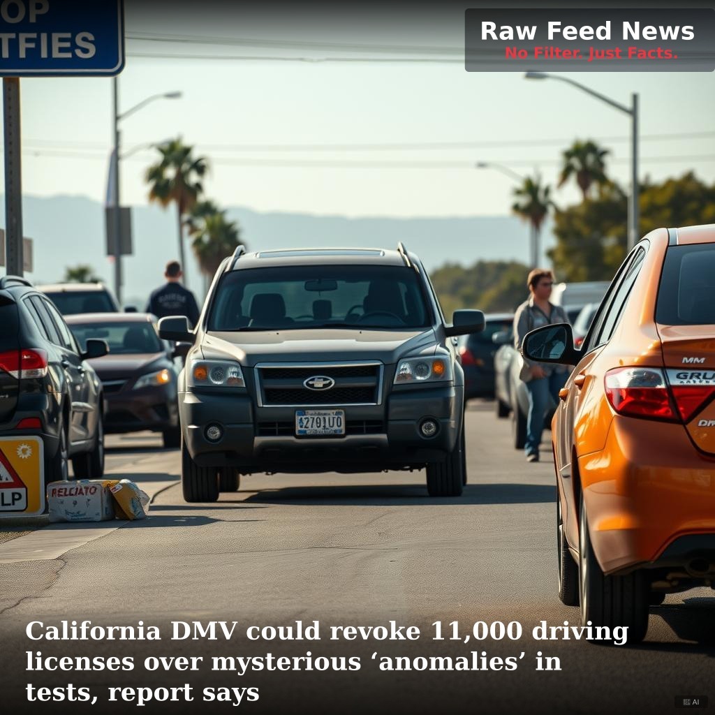 California DMV could revoke 11,000 driving licenses over mysterious ‘anomalies’ in tests, report says