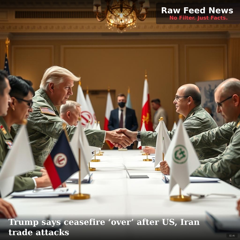 Trump says ceasefire ‘over’ after US, Iran trade attacks