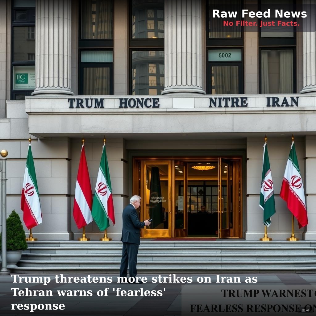 Trump threatens more strikes on Iran as Tehran warns of 'fearless' response