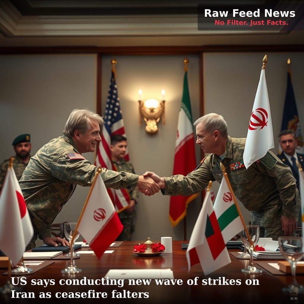 US says conducting new wave of strikes on Iran as ceasefire falters