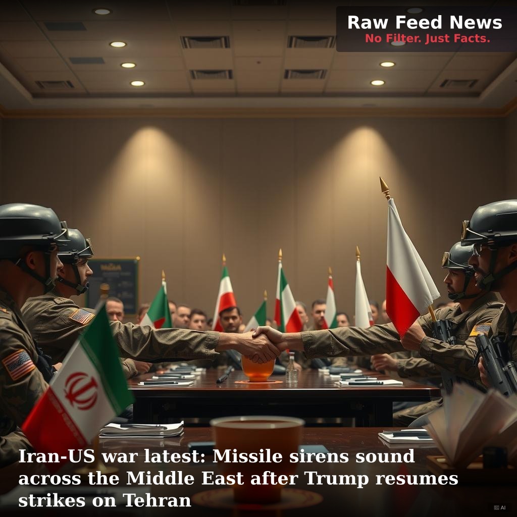 Iran-US war latest: Missile sirens sound across the Middle East after Trump resumes strikes on Tehran
