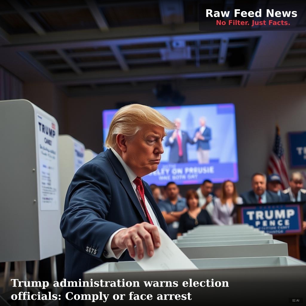 Trump administration warns election officials: Comply or face arrest