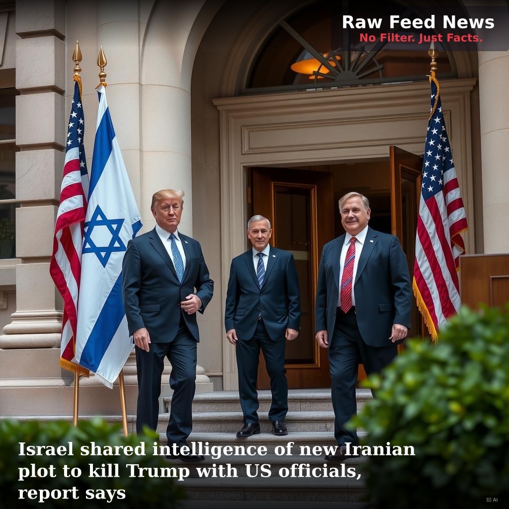 Israel shared intelligence of new Iranian plot to kill Trump with US officials, report says