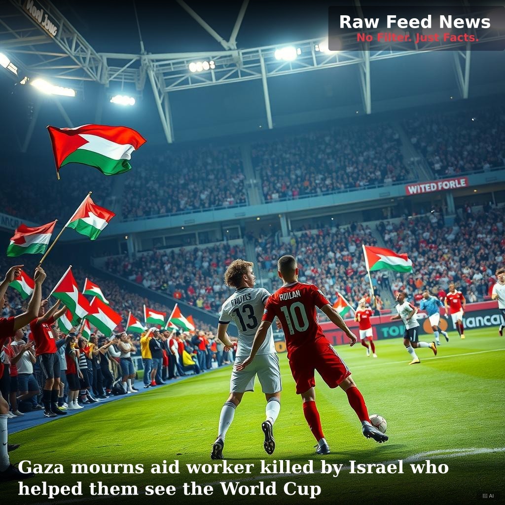 Gaza mourns aid worker killed by Israel who helped them see the World Cup