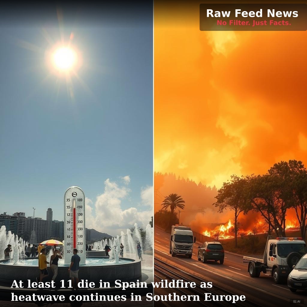 At least 11 die in Spain wildfire as heatwave continues in Southern Europe