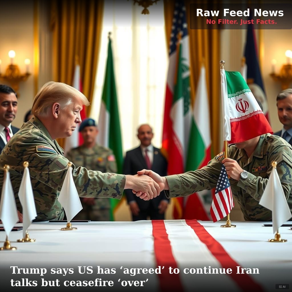 Trump says US has ‘agreed’ to continue Iran talks but ceasefire ‘over’