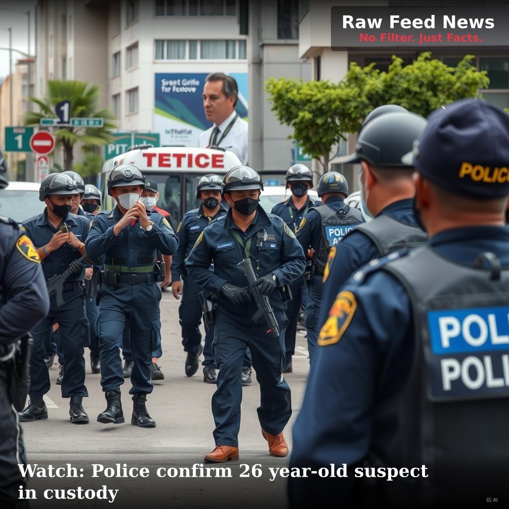 Watch: Police confirm 26 year-old suspect in custody