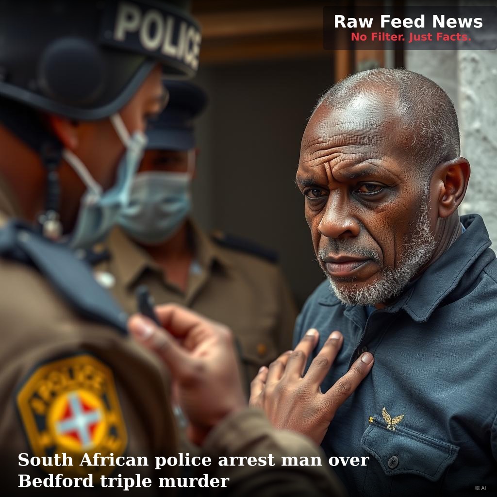 South African police arrest man over Bedford triple murder