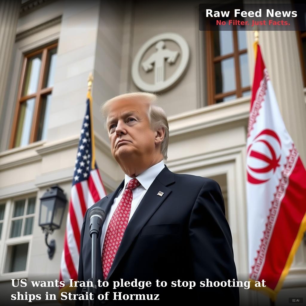 US wants Iran to pledge to stop shooting at ships in Strait of Hormuz