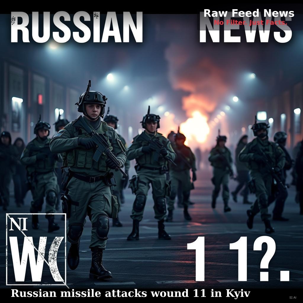 Russian missile attacks wound 11 in Kyiv