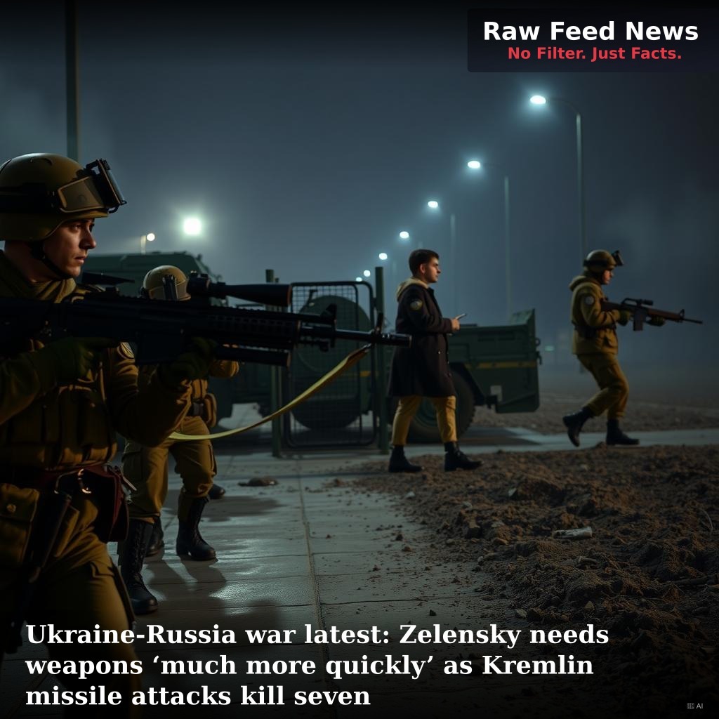 Ukraine-Russia war latest: Zelensky needs weapons ‘much more quickly’ as Kremlin missile attacks kill seven