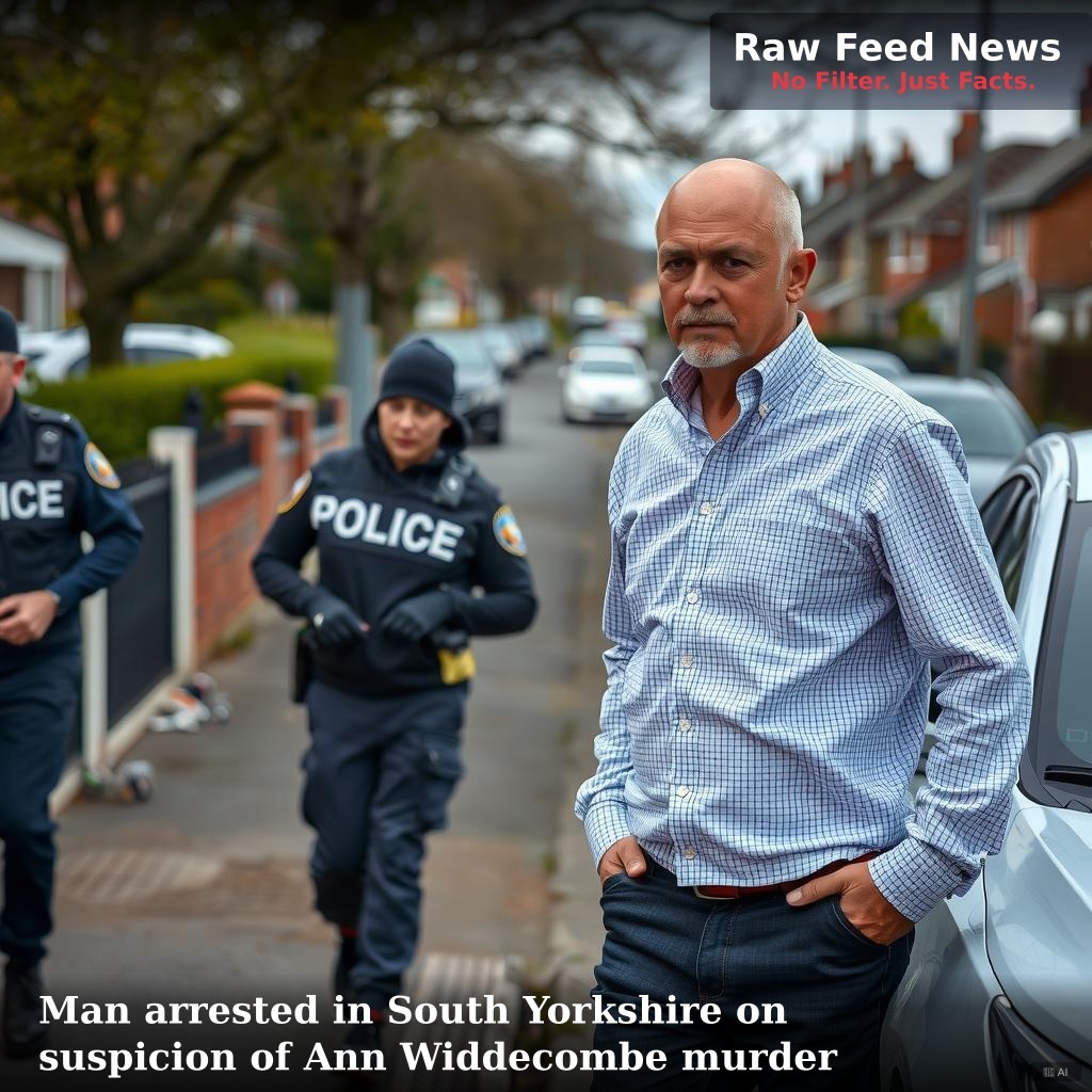 Man arrested in South Yorkshire on suspicion of Ann Widdecombe murder