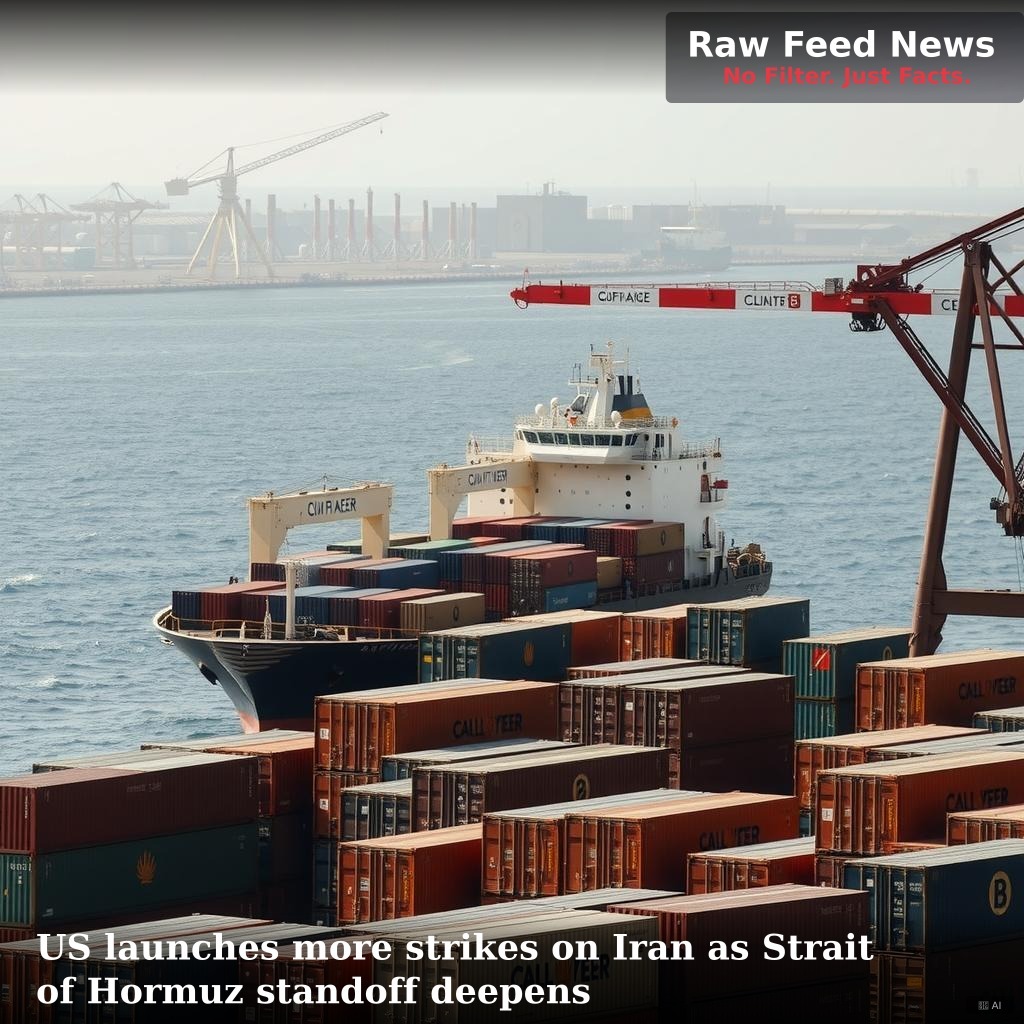 US launches more strikes on Iran as Strait of Hormuz standoff deepens