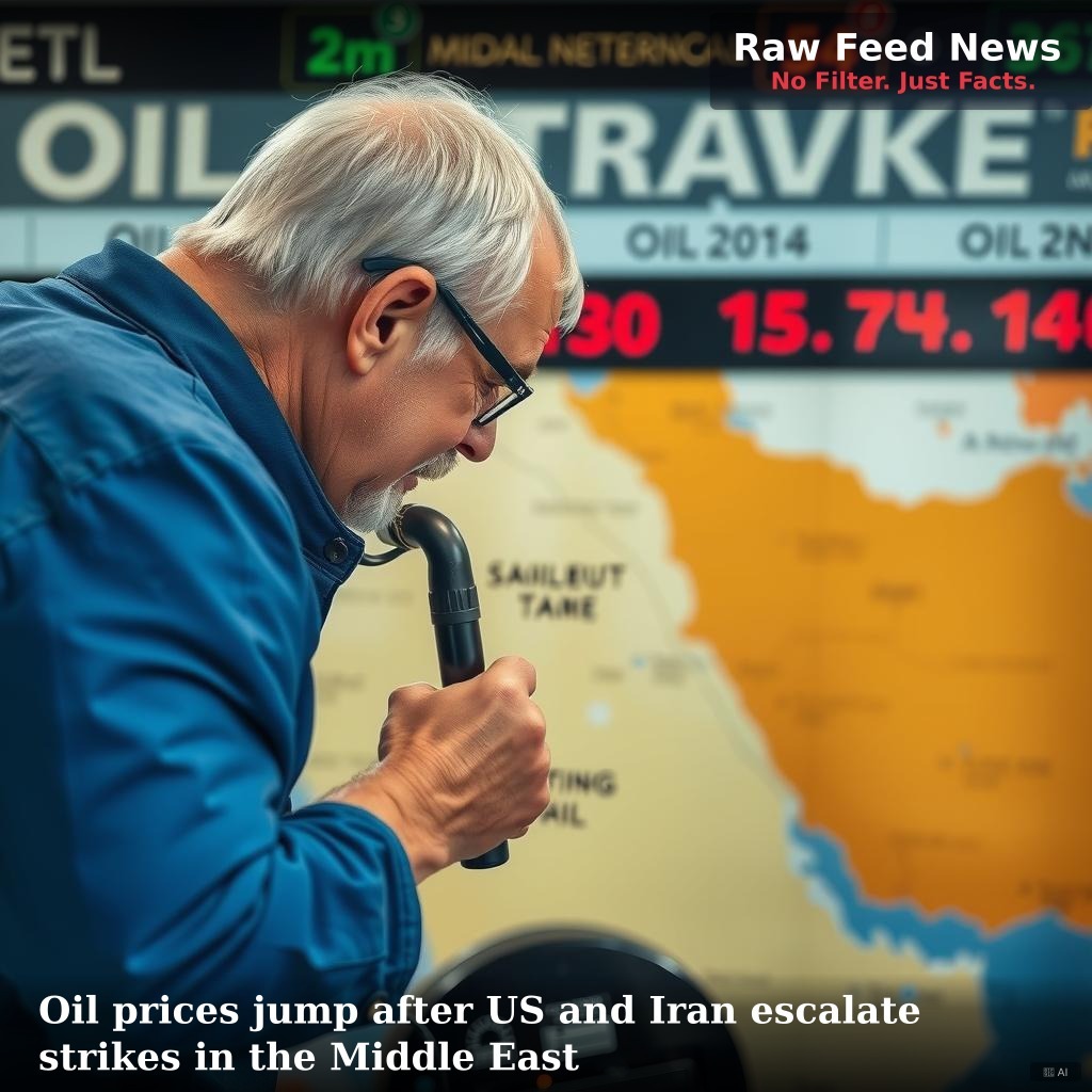 Oil prices jump after US and Iran escalate strikes in the Middle East