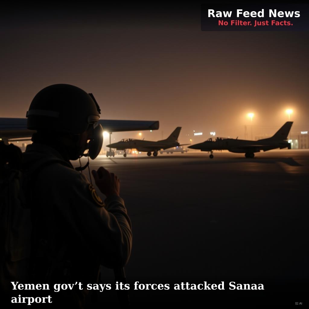 Yemen gov’t says its forces attacked Sanaa airport