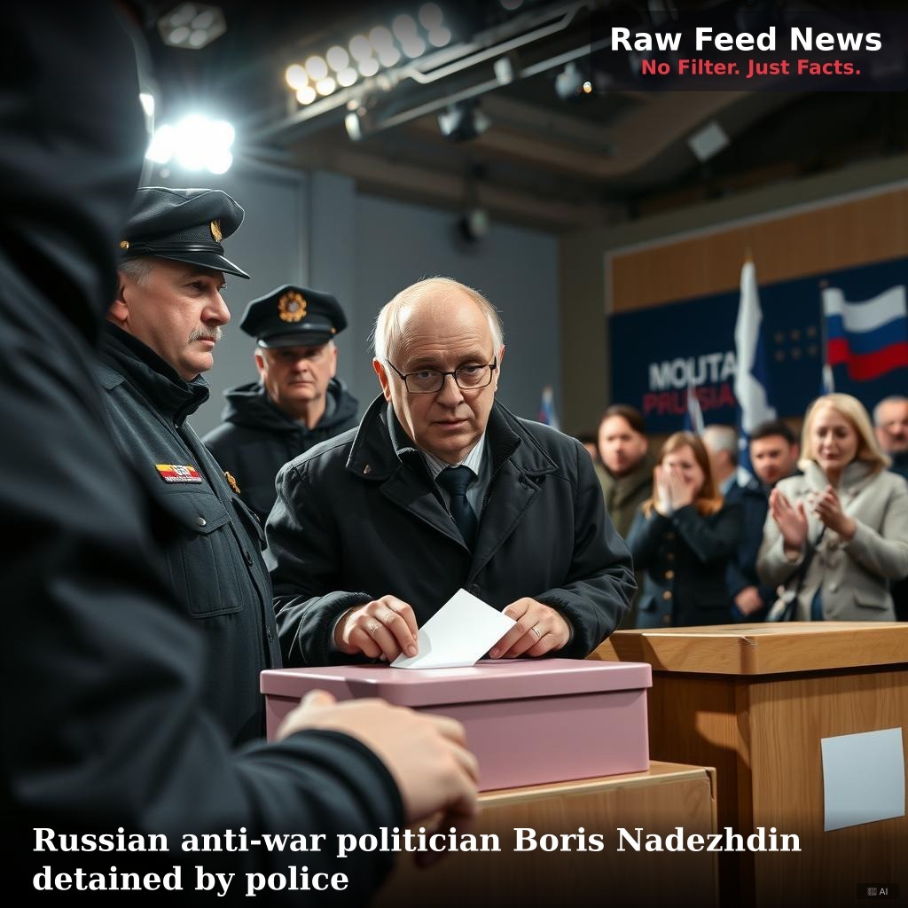 Russian anti-war politician Boris Nadezhdin detained by police