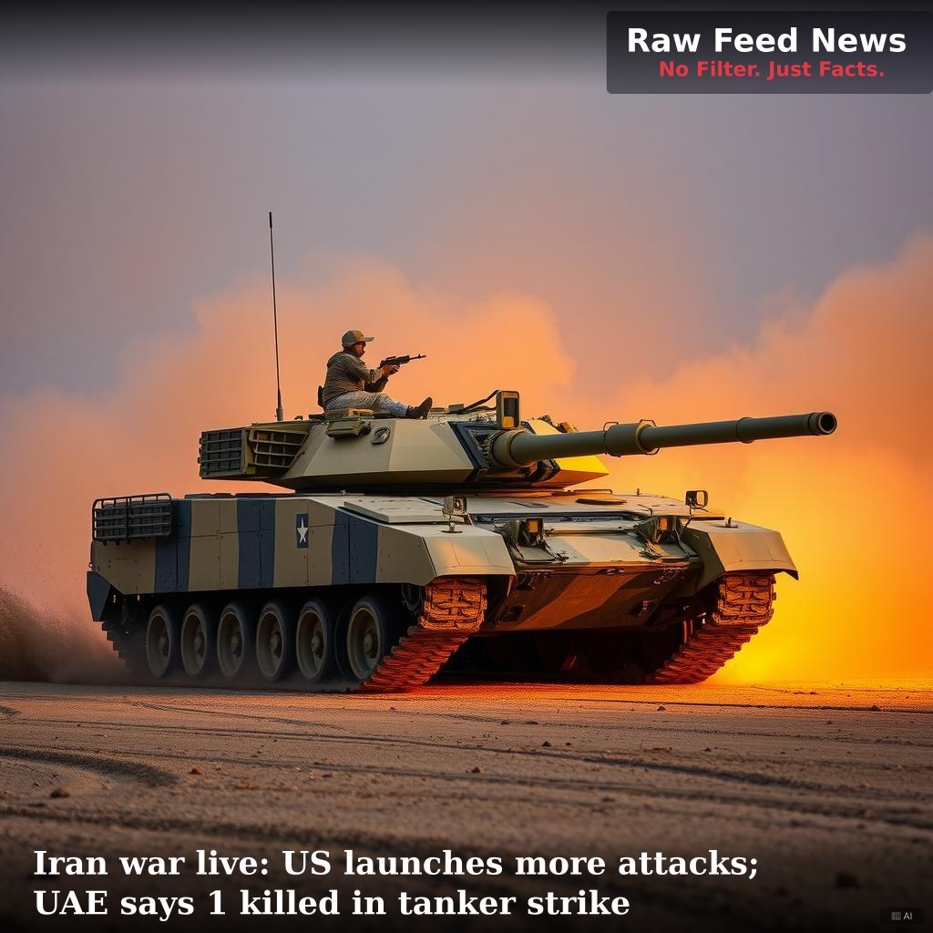 Iran war live: US launches more attacks; UAE says 1 killed in tanker strike