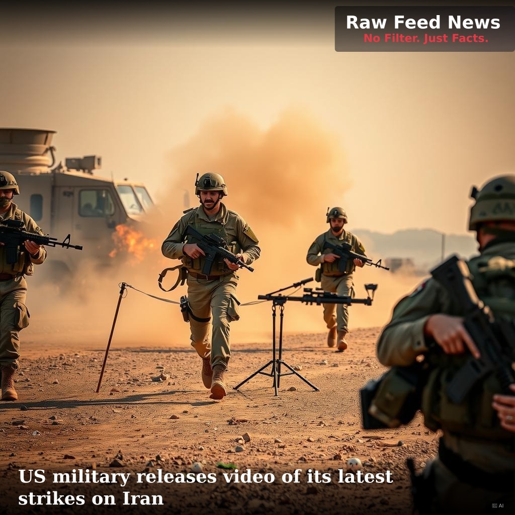 US military releases video of its latest strikes on Iran