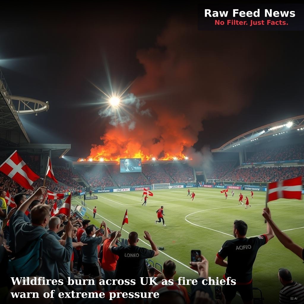 Wildfires burn across UK as fire chiefs warn of extreme pressure