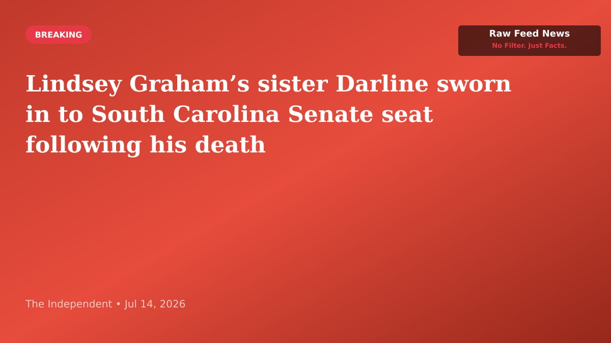 Lindsey Graham’s sister Darline sworn in to South Carolina Senate seat following his death