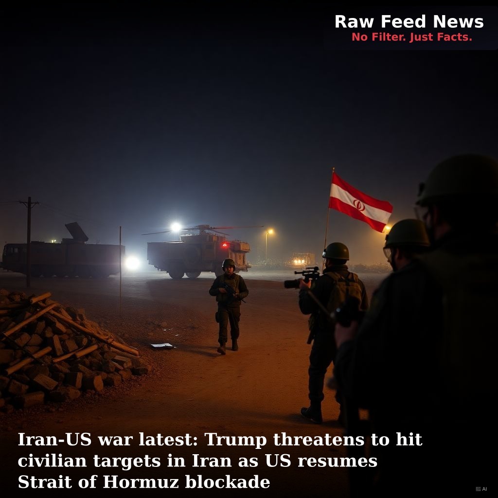 Iran-US war latest: Trump threatens to hit civilian targets in Iran as US resumes Strait of Hormuz blockade