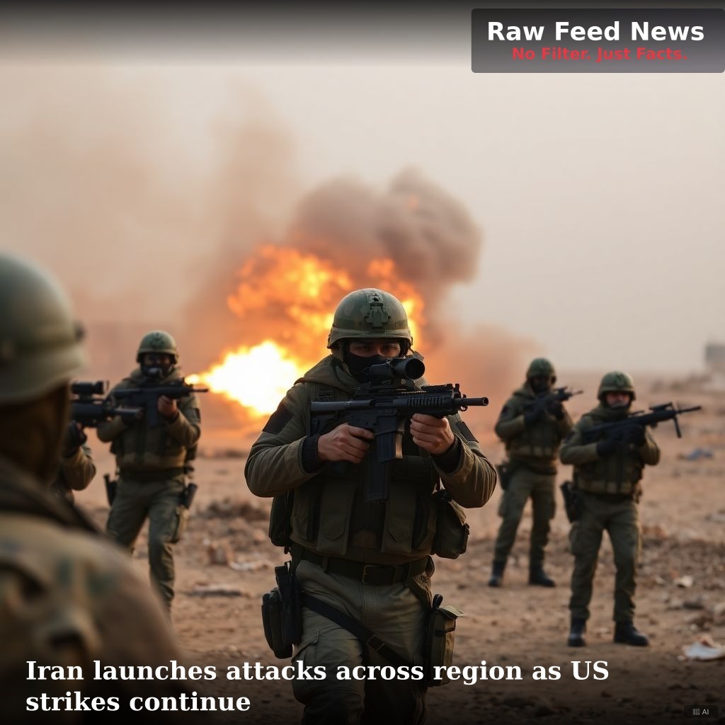 Iran launches attacks across region as US strikes continue