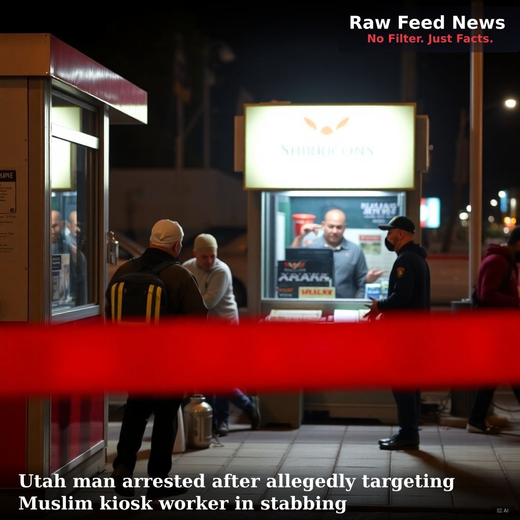 Utah man arrested after allegedly targeting Muslim kiosk worker in stabbing