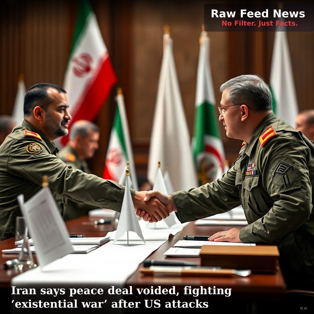Iran says peace deal voided, fighting ‘existential war’ after US attacks