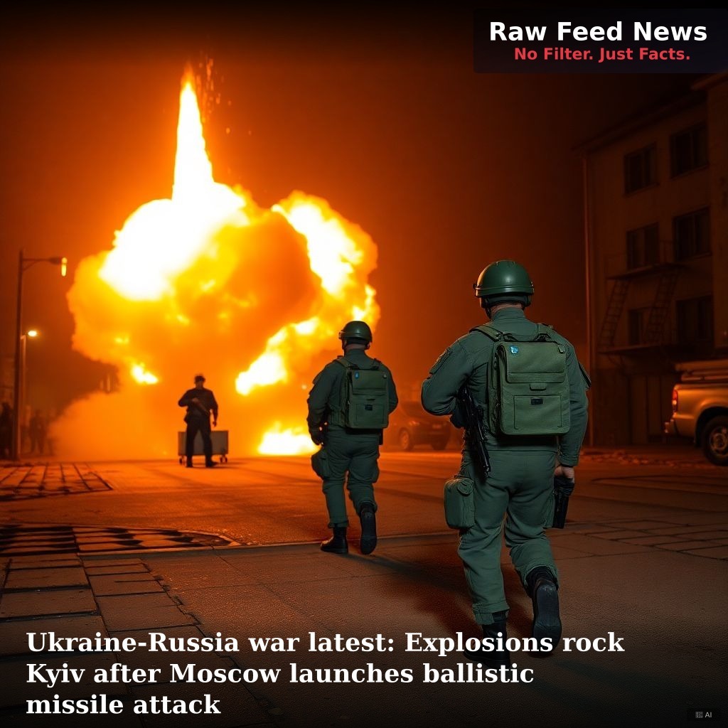 Ukraine-Russia war latest: Explosions rock Kyiv after Moscow launches ballistic missile attack