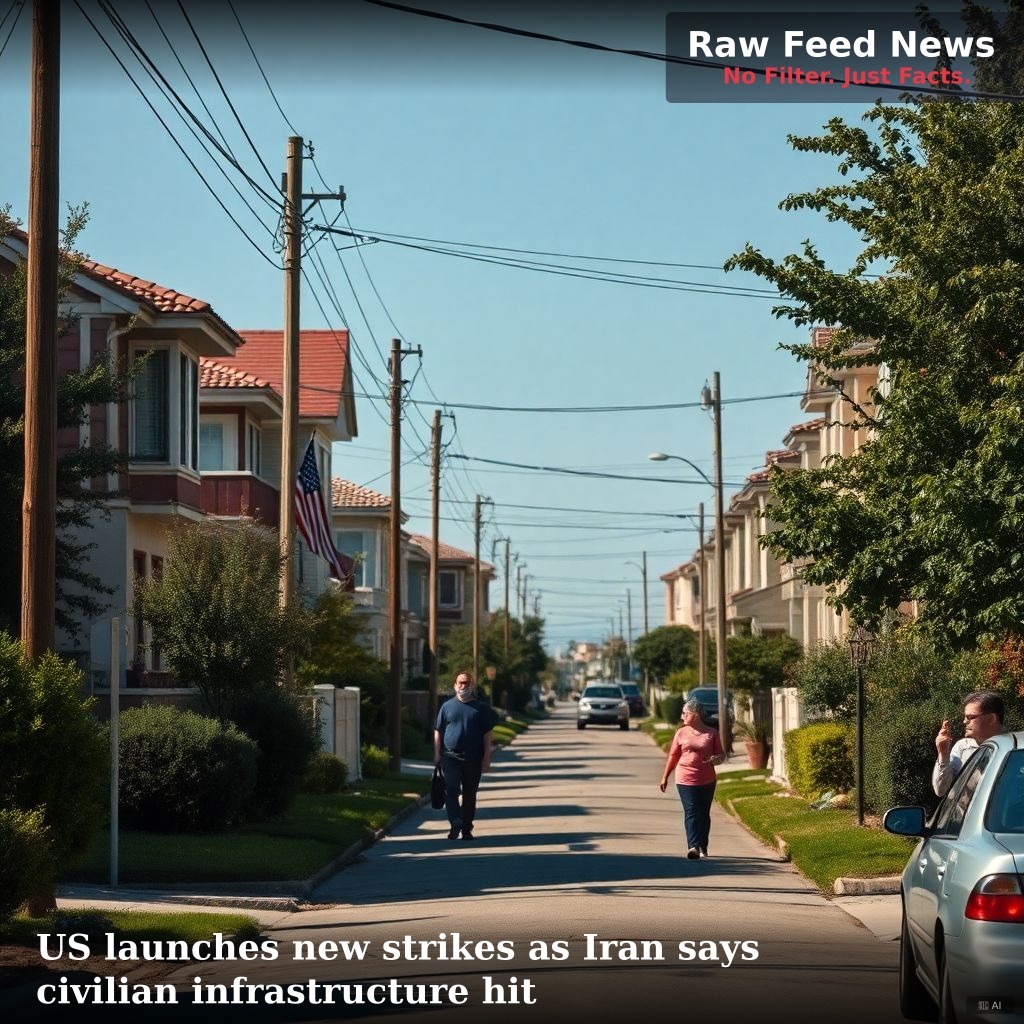US launches new strikes as Iran says civilian infrastructure hit