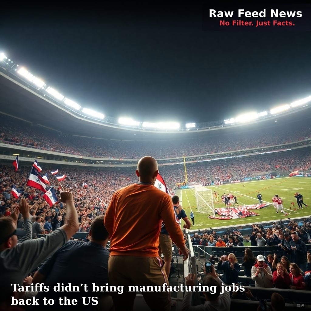 Tariffs didn’t bring manufacturing jobs back to the US