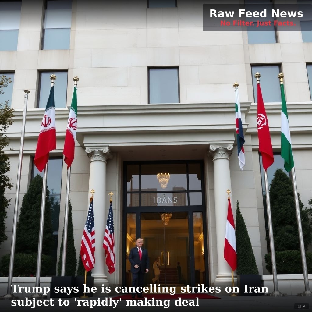 Trump says he is cancelling strikes on Iran subject to 'rapidly' making deal