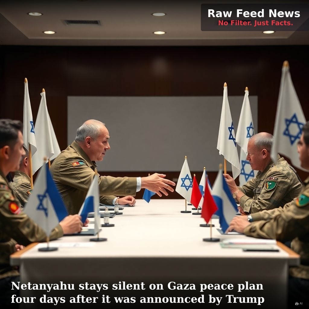 Netanyahu stays silent on Gaza peace plan four days after it was announced by Trump