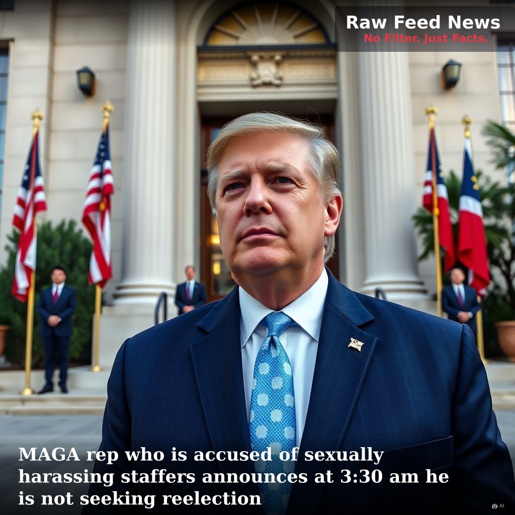 MAGA rep who is accused of sexually harassing staffers announces at 3:30 am he is not seeking reelection