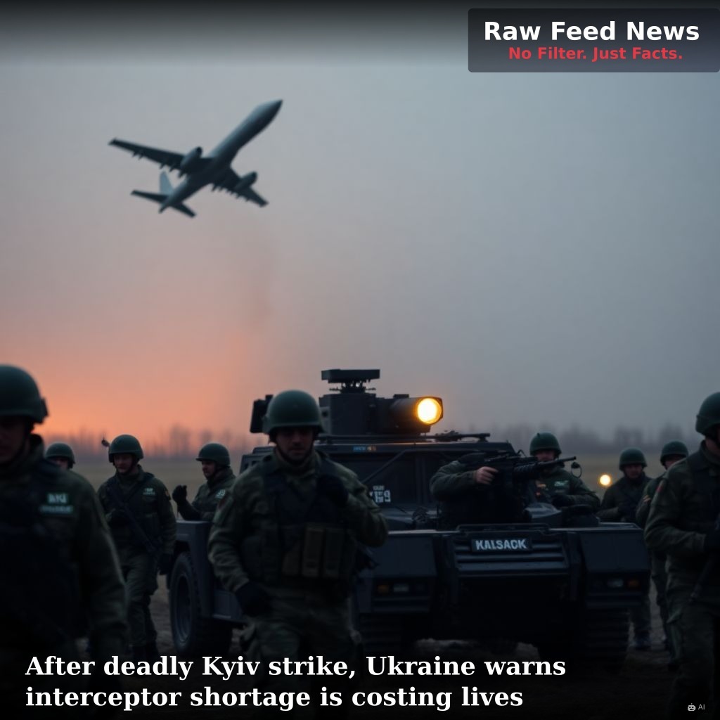 After deadly Kyiv strike, Ukraine warns interceptor shortage is costing lives