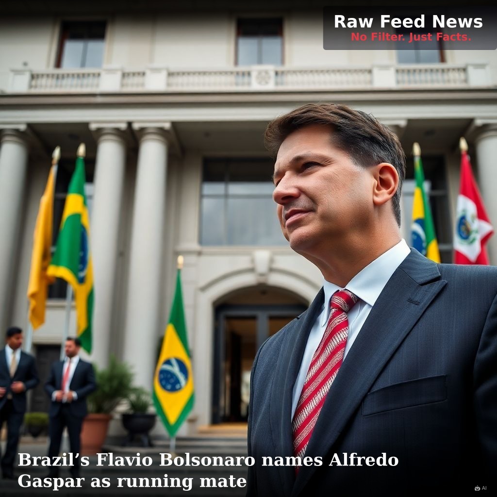 Brazil’s Flavio Bolsonaro names Alfredo Gaspar as running mate