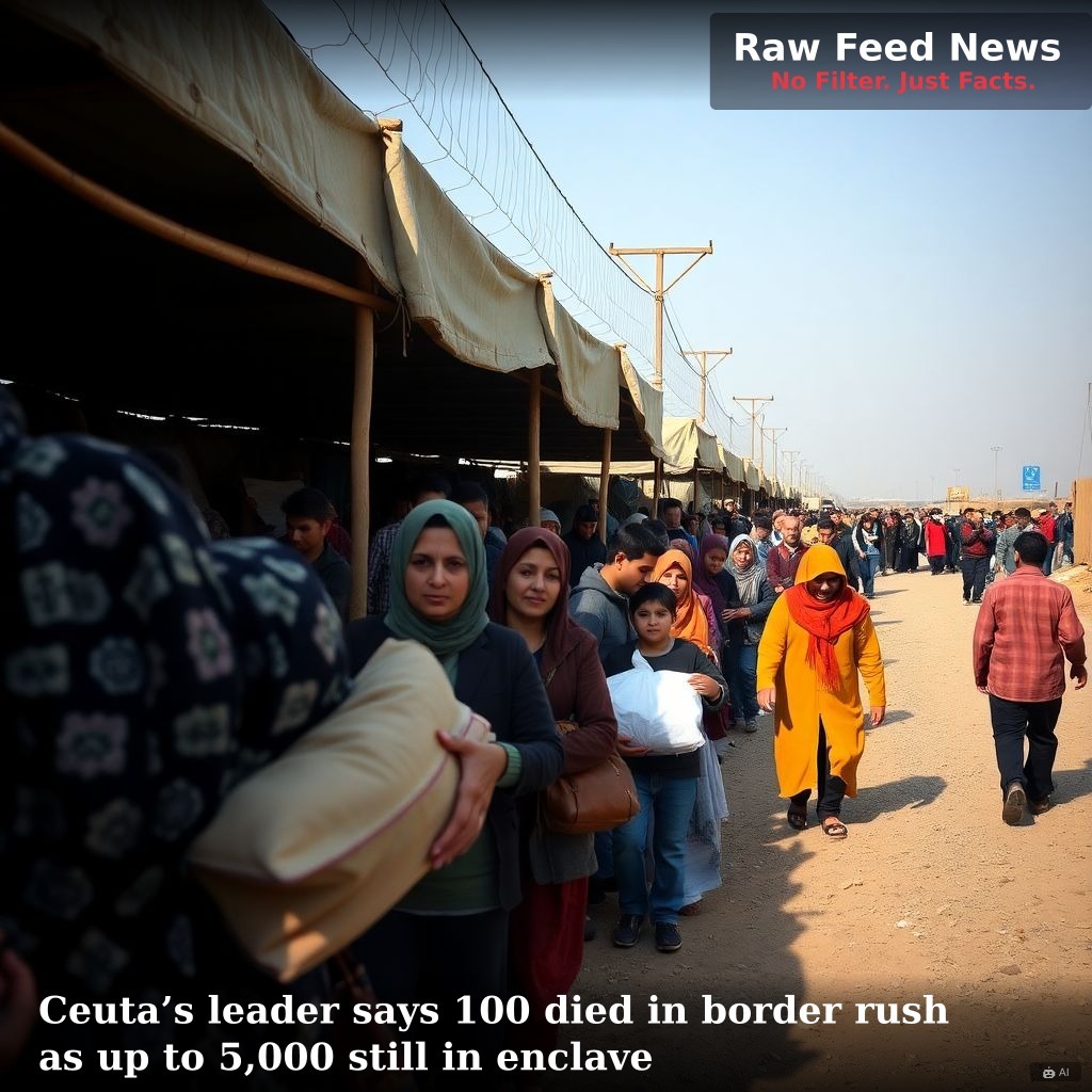 Ceuta’s leader says 100 died in border rush as up to 5,000 still in enclave