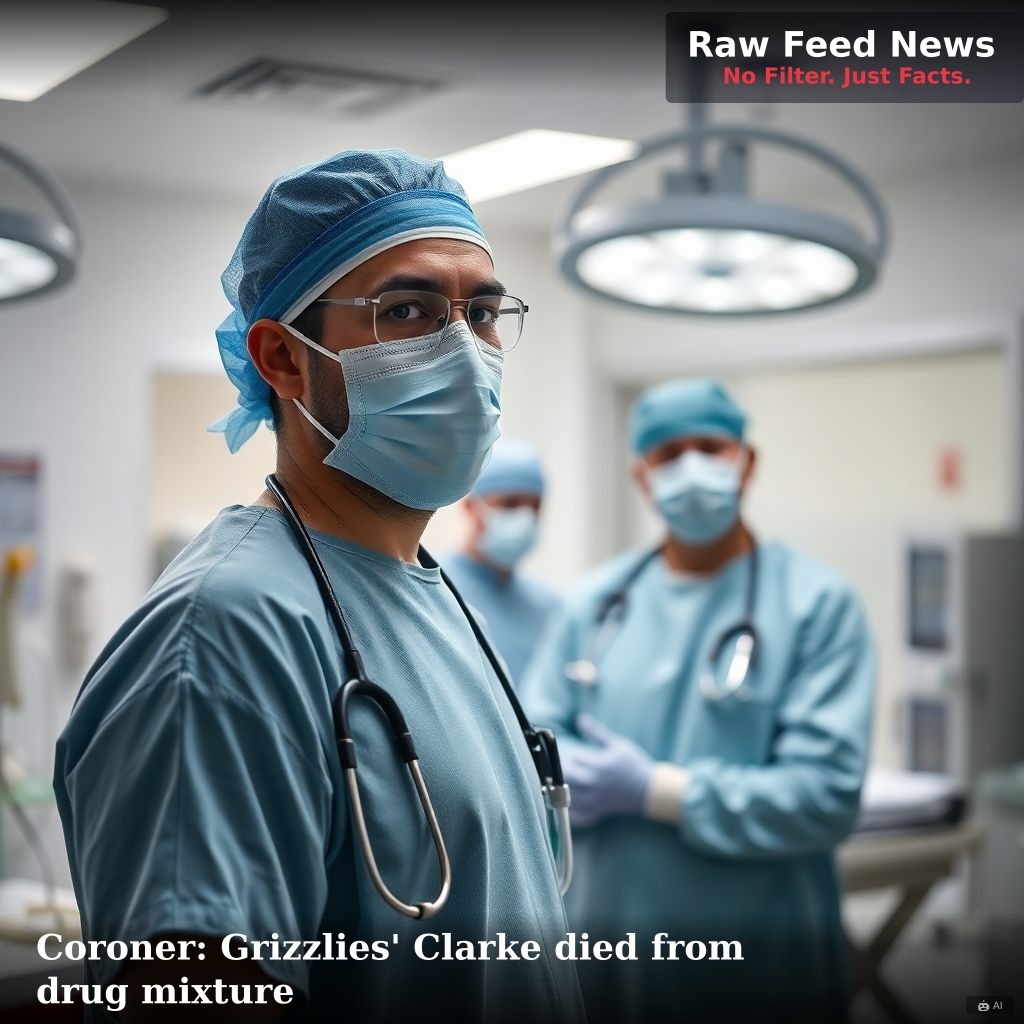Coroner: Grizzlies' Clarke died from drug mixture