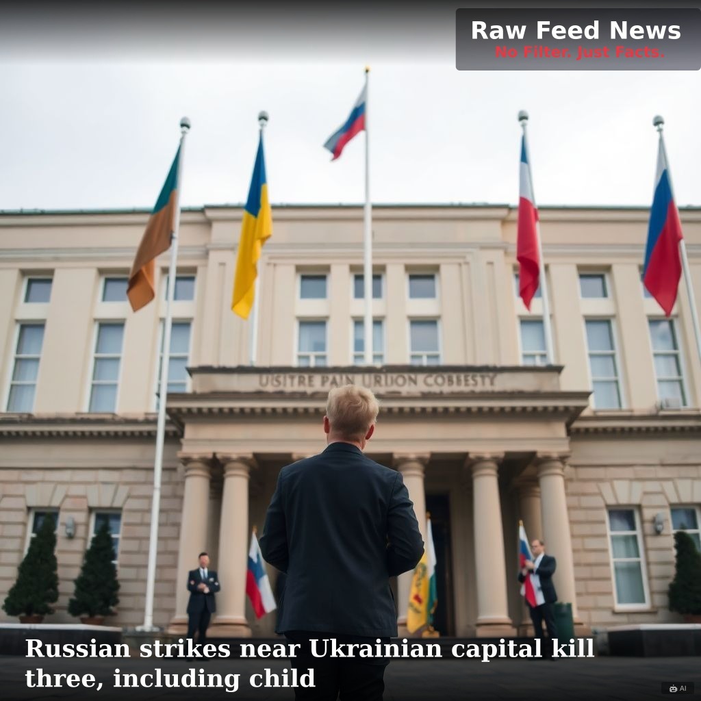 Russian strikes near Ukrainian capital kill three, including child