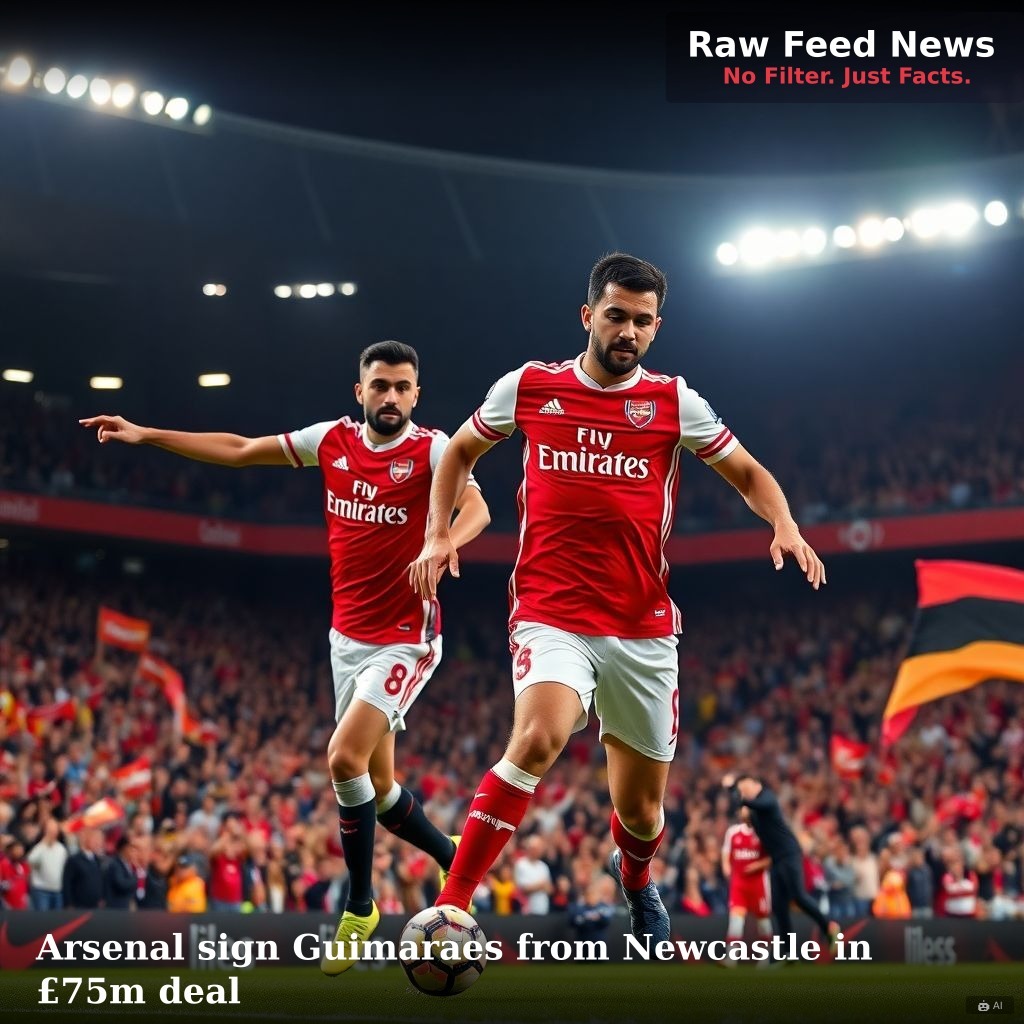 Arsenal sign Guimaraes from Newcastle in £75m deal