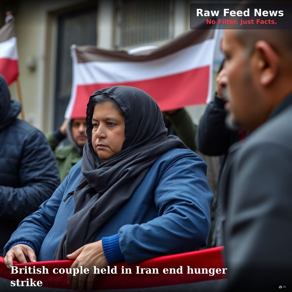 British couple held in Iran end hunger strike
