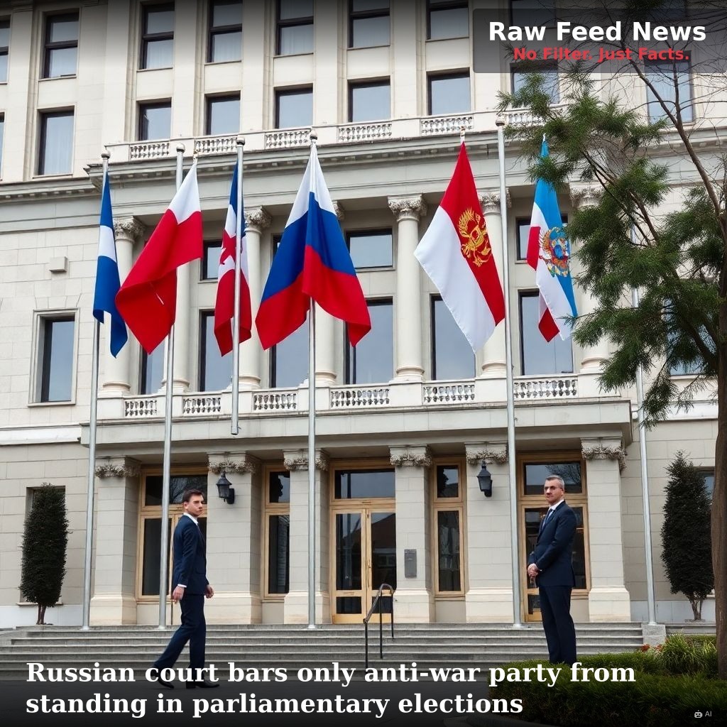 Russian court bars only anti-war party from standing in parliamentary elections