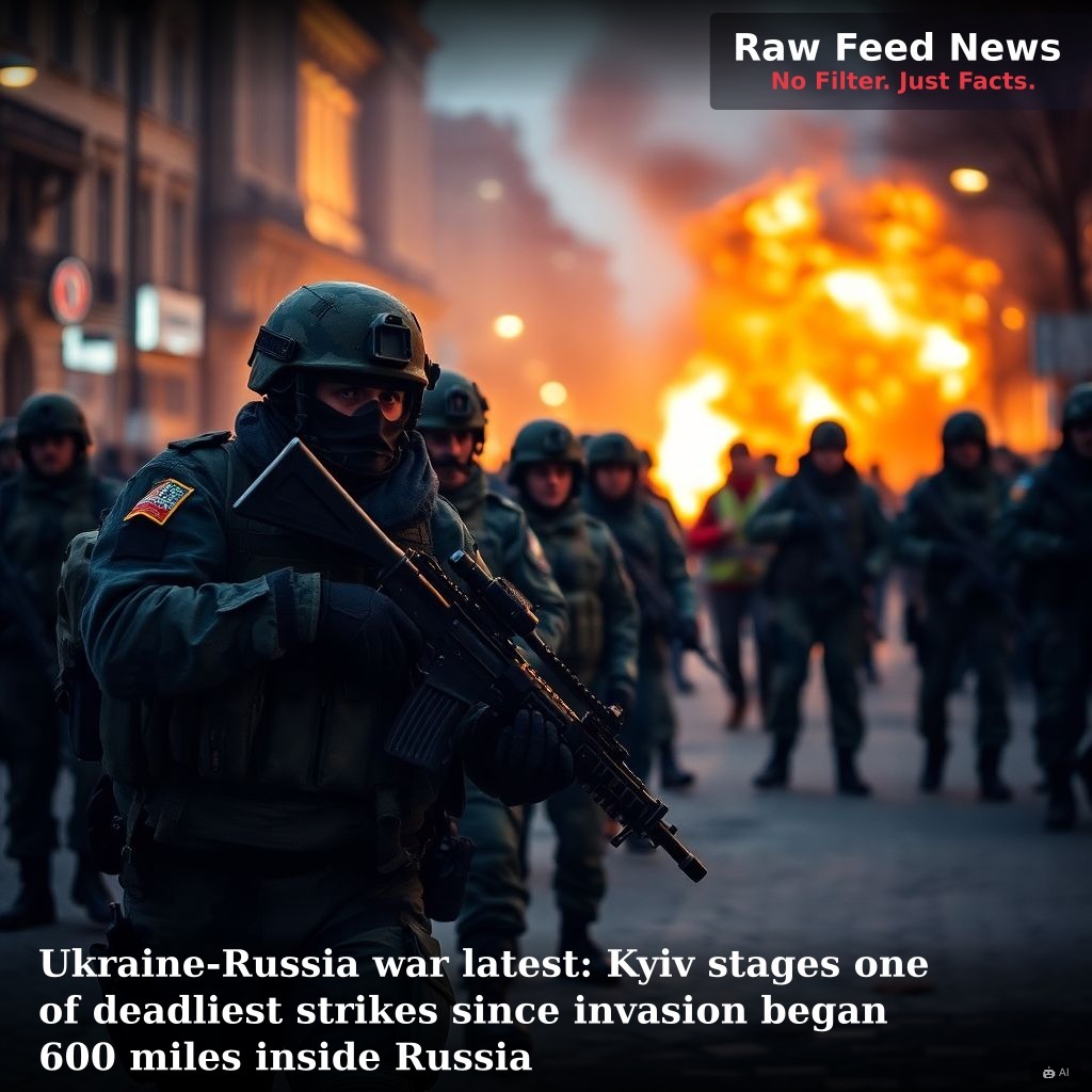 Ukraine-Russia war latest: Kyiv stages one of deadliest strikes since invasion began 600 miles inside Russia