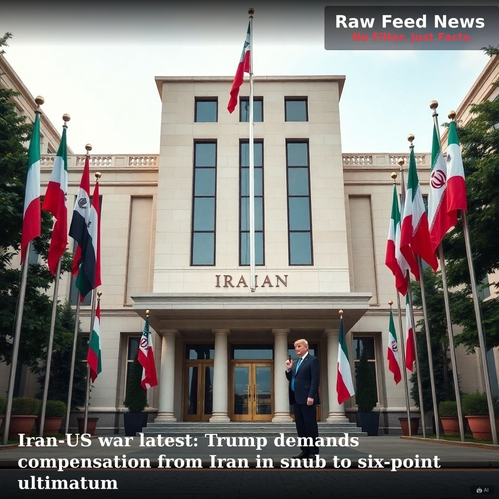 Iran-US war latest: Trump demands compensation from Iran in snub to six-point ultimatum