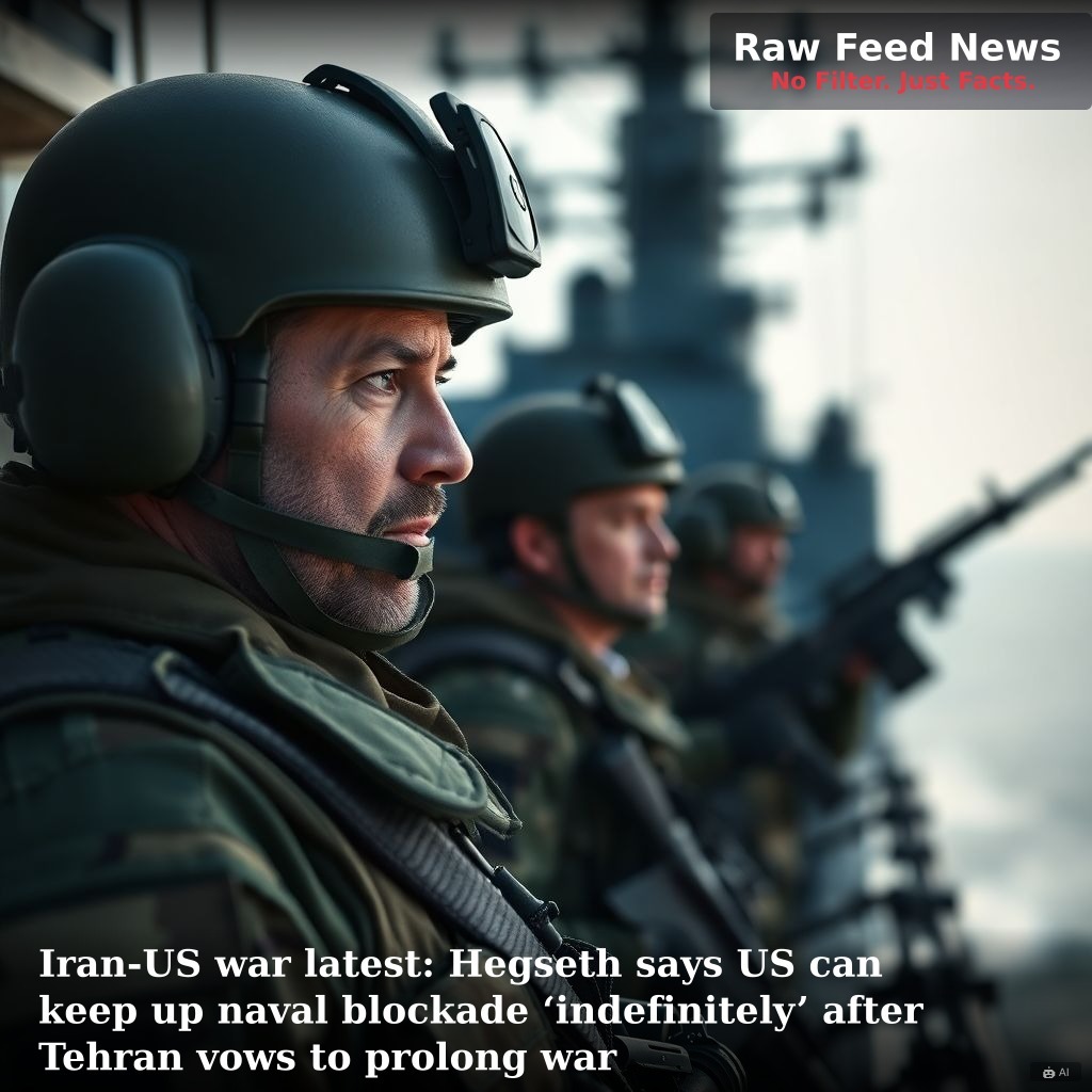 Iran-US war latest: Hegseth says US can keep up naval blockade ‘indefinitely’ after Tehran vows to prolong war